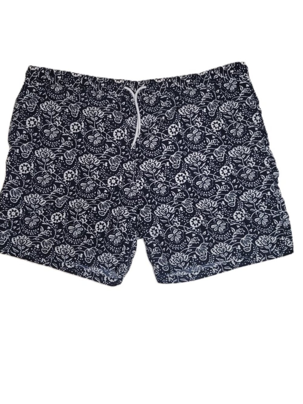 Brooks Brothers XL Swim Trunks Blue Floral Lined Beach Shorts Mens